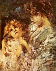 Vincenzo Irolli Canvas Paintings - Mother And Child